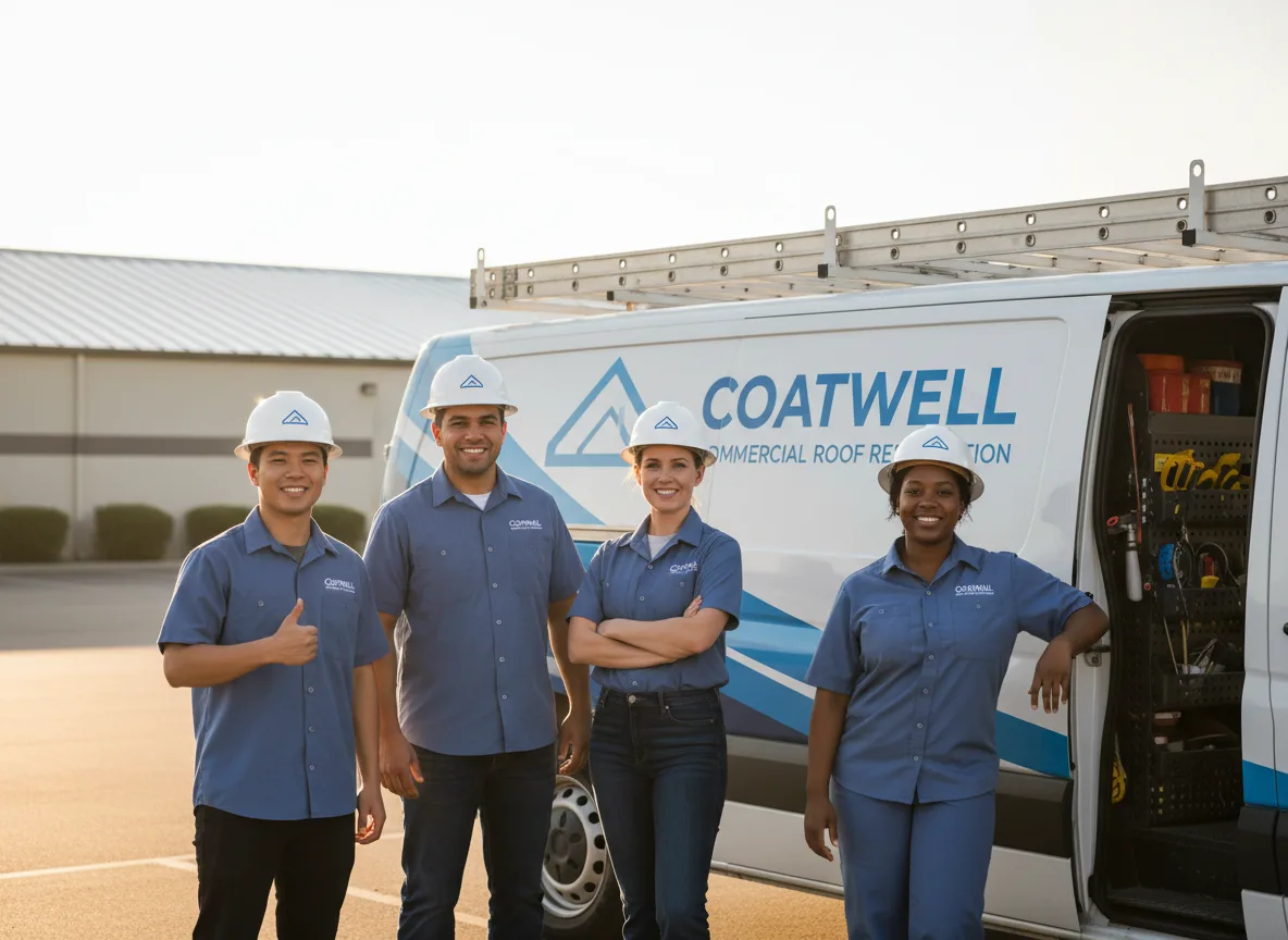 Commercial roof coating company in Amber, OK